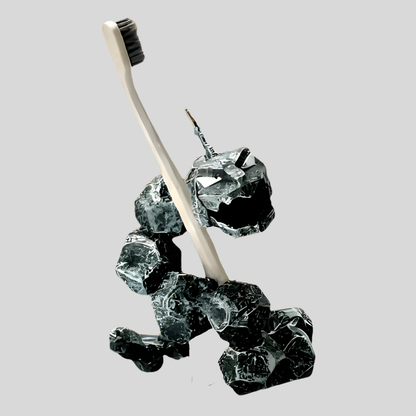 Figura Serpiente Rocosa Porta Cepillo